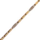 10K Gold Bullet Bracelet (Regular)- 5MM - White Carat Diamonds